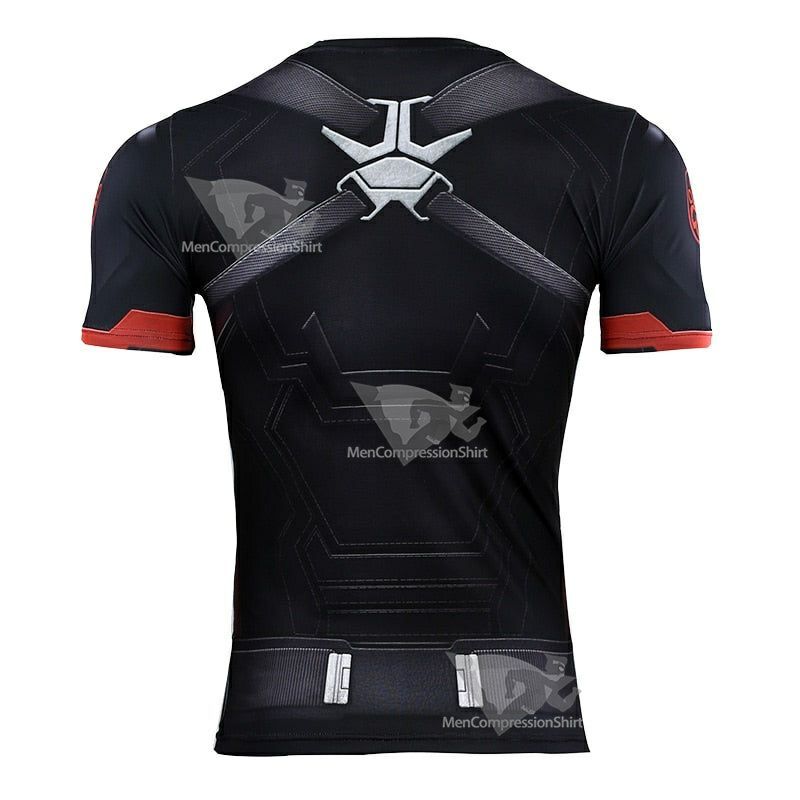 Avengers 4 Endgame Hydra Short Sleeve Compression Shirt For Men
