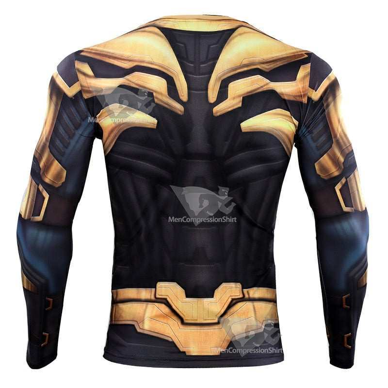 Avengers 4 Endgame Thanos Long Sleeve Compression Shirt For Men