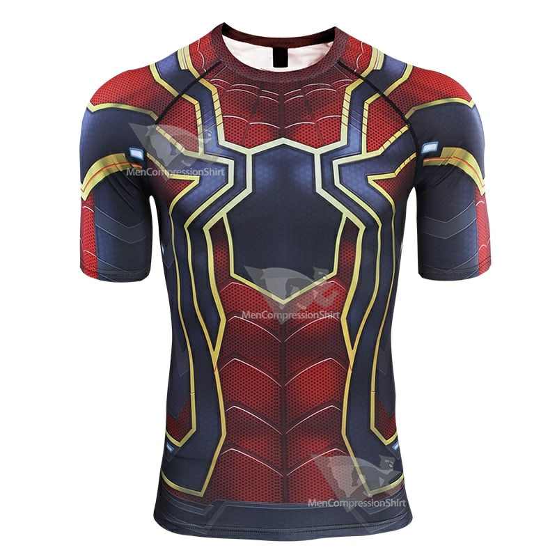 Avengers 4 Parker Short Sleeve Compression Shirt