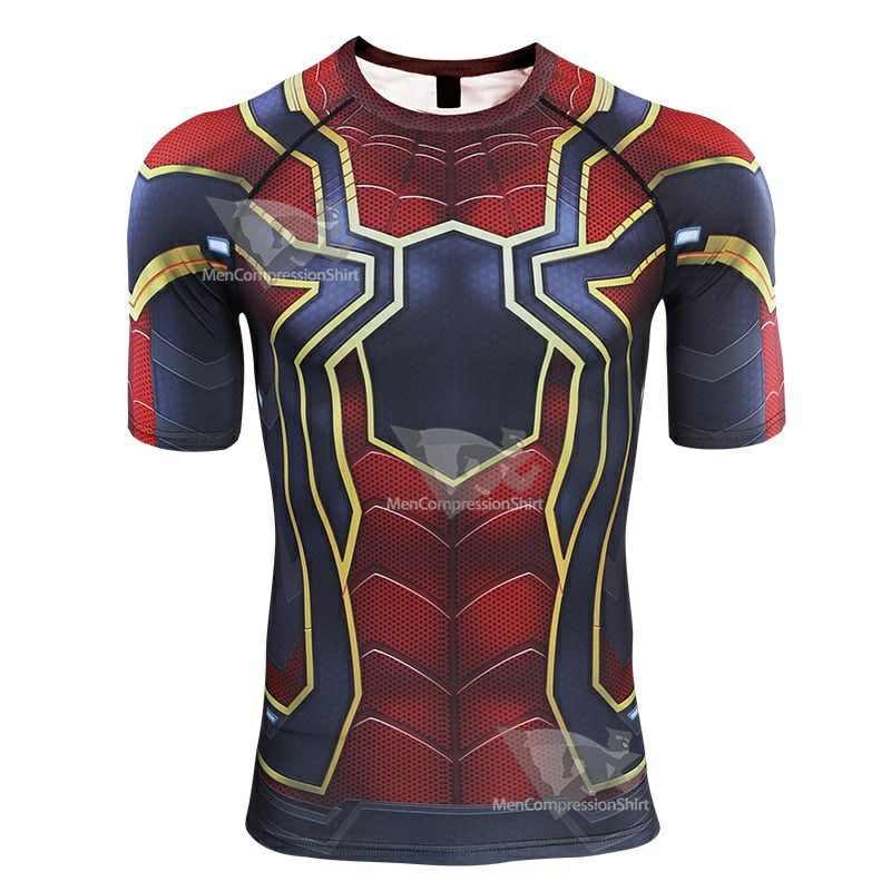 Avengers 4 Parker Short Sleeve Compression Shirt
