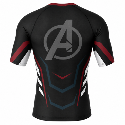 Endgame Black Brown Short Sleeve Compression Shirt