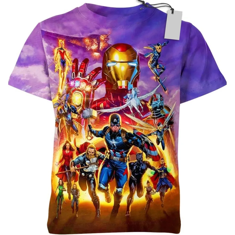 Avengers Superpower Heroes T-Shirt Iron Man T-Shirt