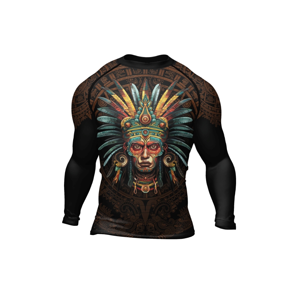 Aztec Headman Mens Long Sleeve Compression Shirt