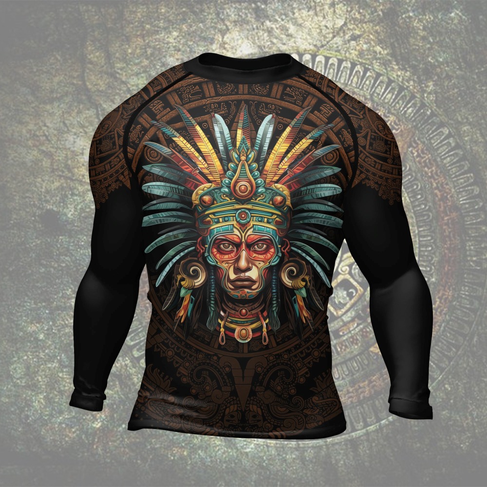 Aztec Headman Mens Long Sleeve Compression Shirt
