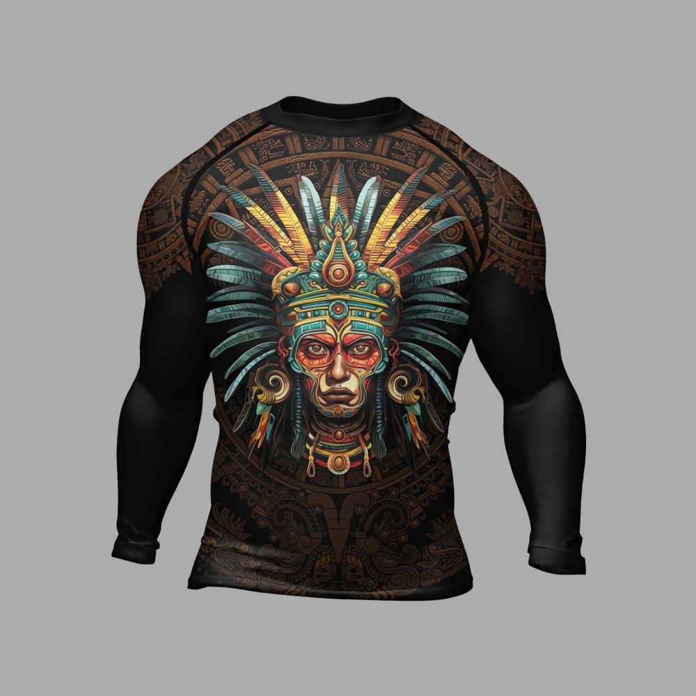 Aztec Headman Mens Long Sleeve Compression Shirt