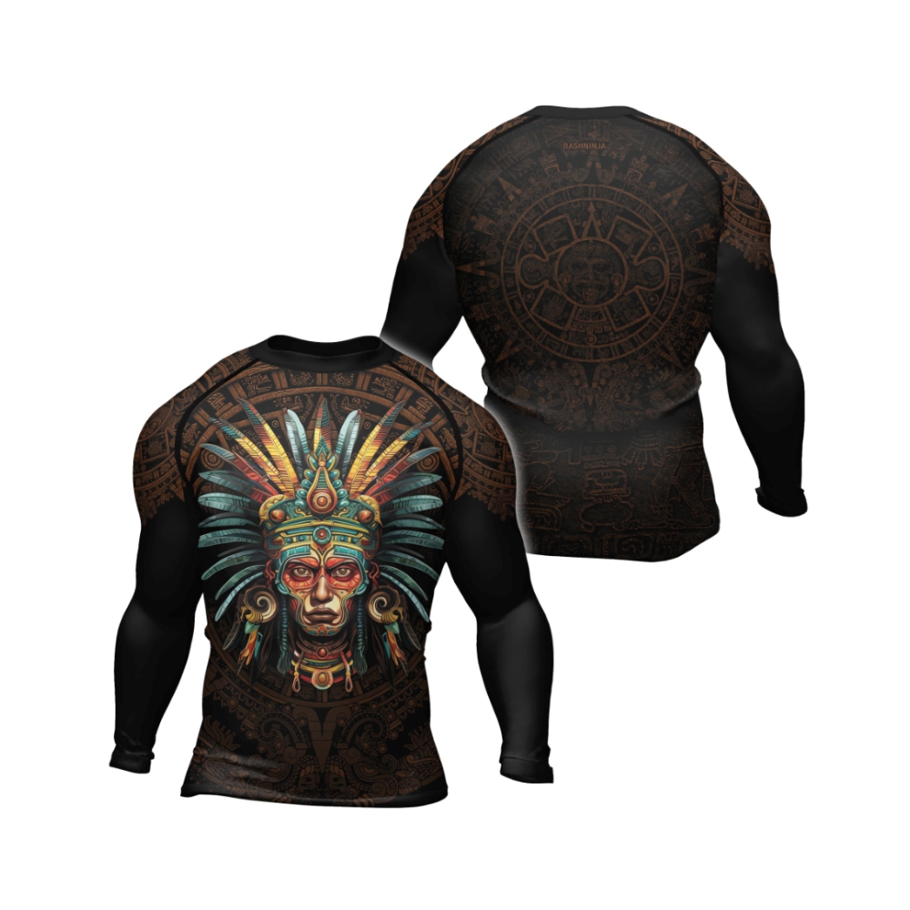 Aztec Headman Mens Long Sleeve Compression Shirt