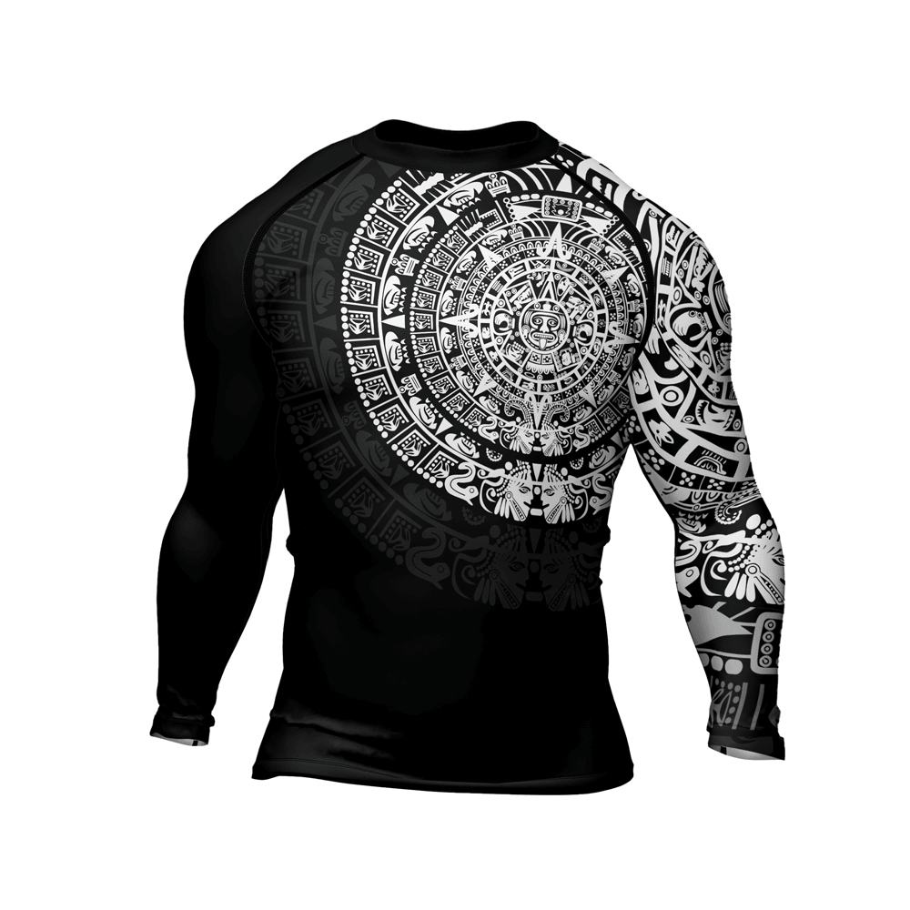 Aztec Mens Long Sleeve Compression Shirt