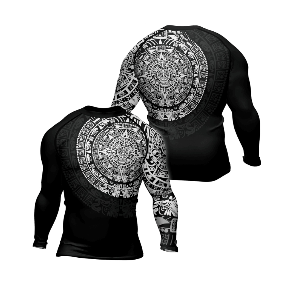 Aztec Mens Long Sleeve Compression Shirt