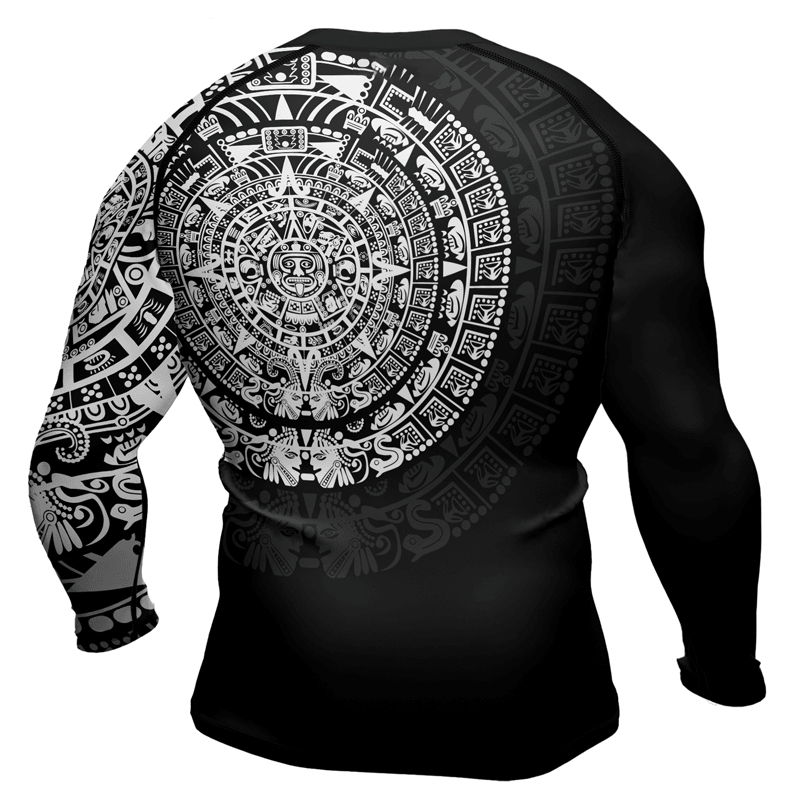 Aztec Mens Long Sleeve Compression Shirt
