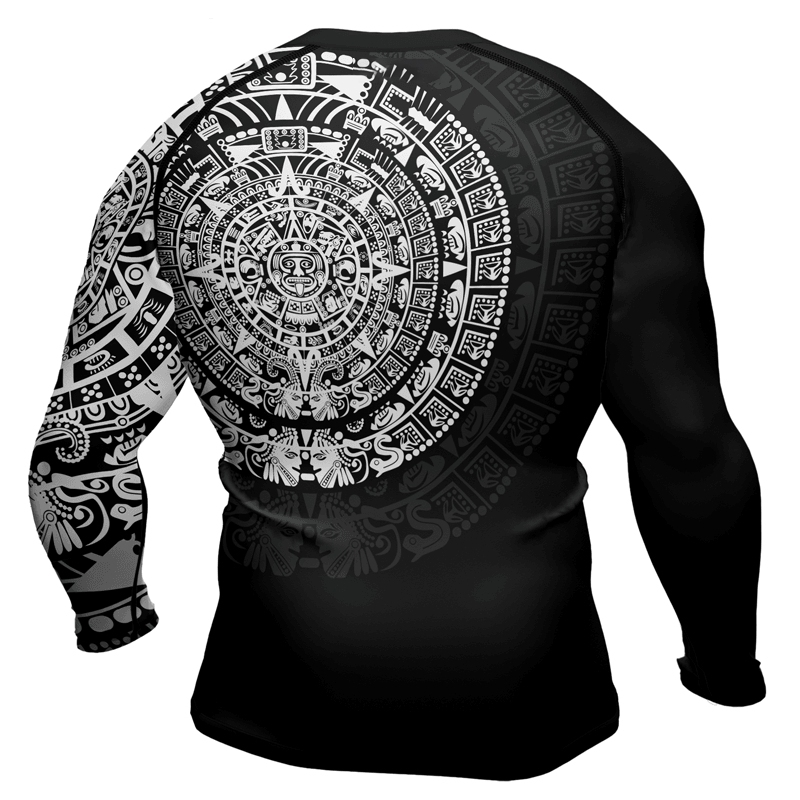 Aztec Mens Long Sleeve Compression Shirt