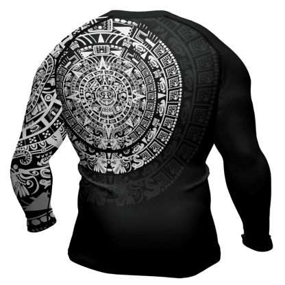 Aztec Mens Long Sleeve Compression Shirt