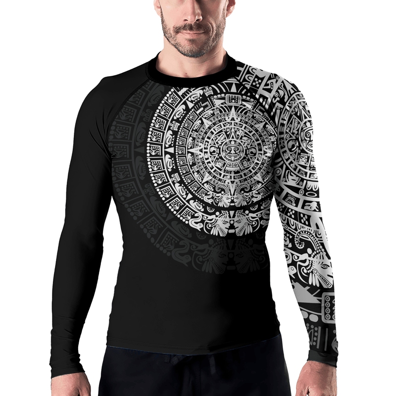 Aztec Mens Long Sleeve Compression Shirt