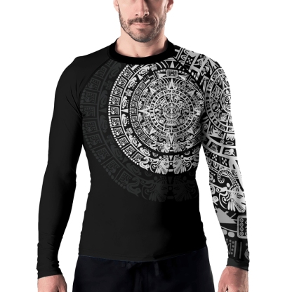 Aztec Mens Long Sleeve Compression Shirt