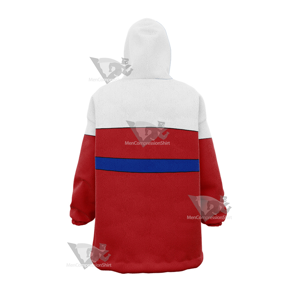B Daman Riki Ryugasaki Red Cosplay Snug Oversized Blanket Hoodie