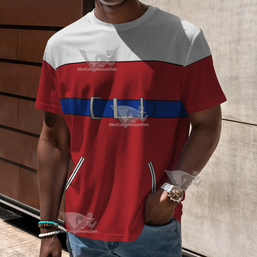 B Daman Riki Ryugasaki Red Cosplay T-Shirt