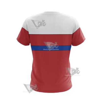 B Daman Riki Ryugasaki Red Cosplay T-Shirt