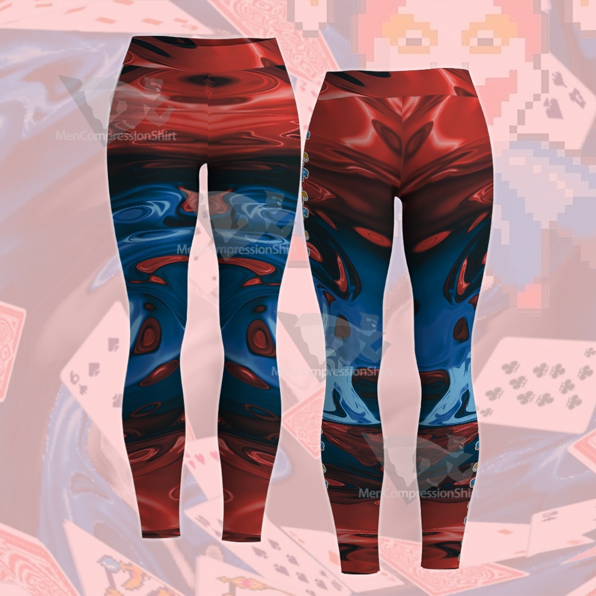Balatro Classic Background Joker Women Compression Legging-MensCompressionShirt