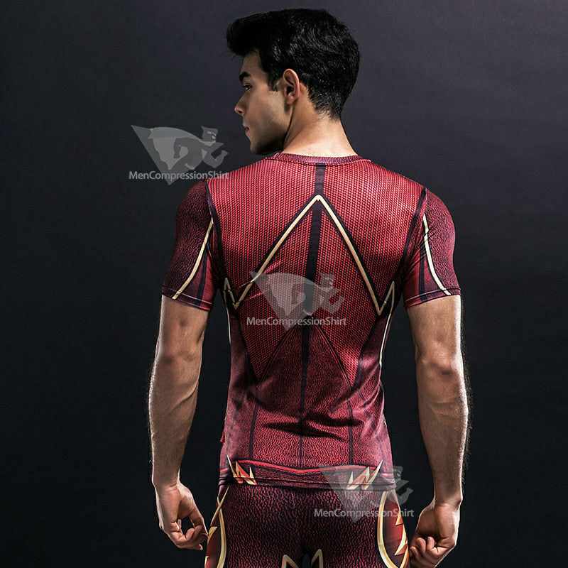 Barry Allen Compression Shirt For Men