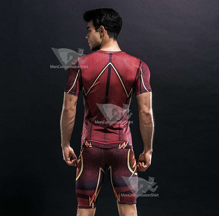 Barry Allen Compression Shirt For Men