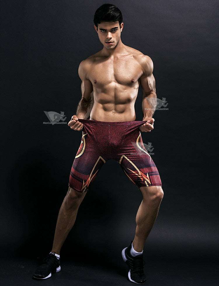 Barry Allen Compression Shorts For Men