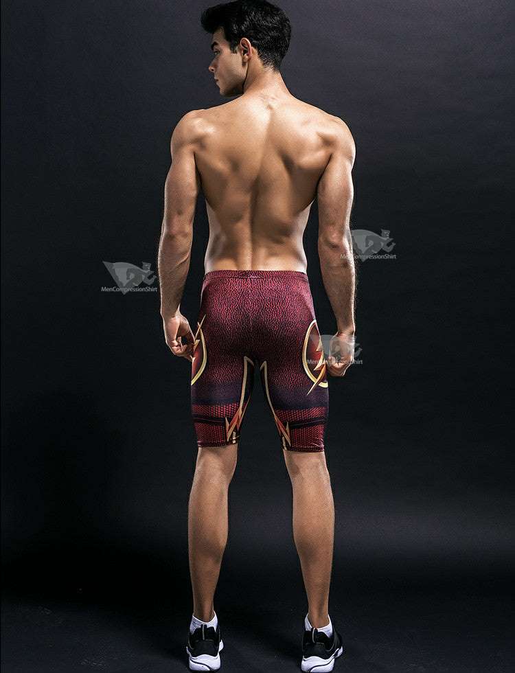 Barry Allen Compression Shorts For Men