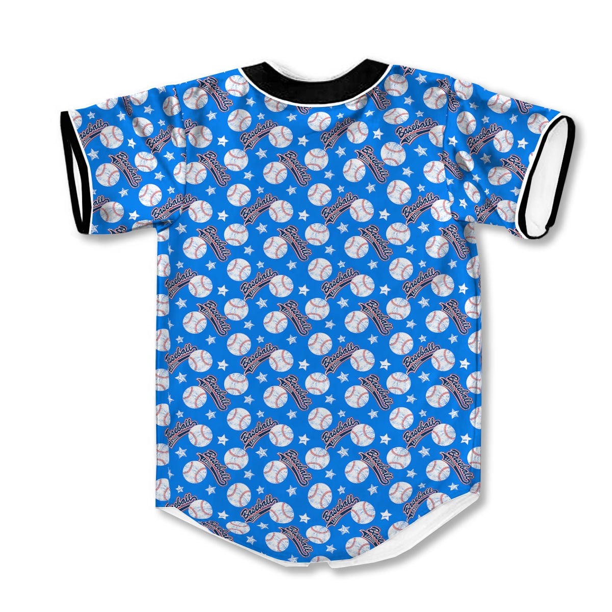 Baseball Blue 3d Print Full Size Pattern Baseball Jerseys