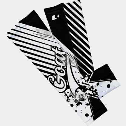 Baseball Goat Black And White Kids Arm Sleeve