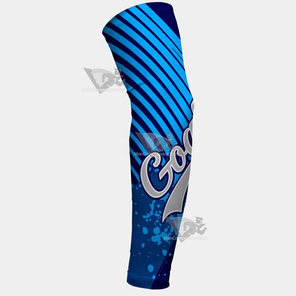 Baseball Goat Blue Kids Arm Sleeve