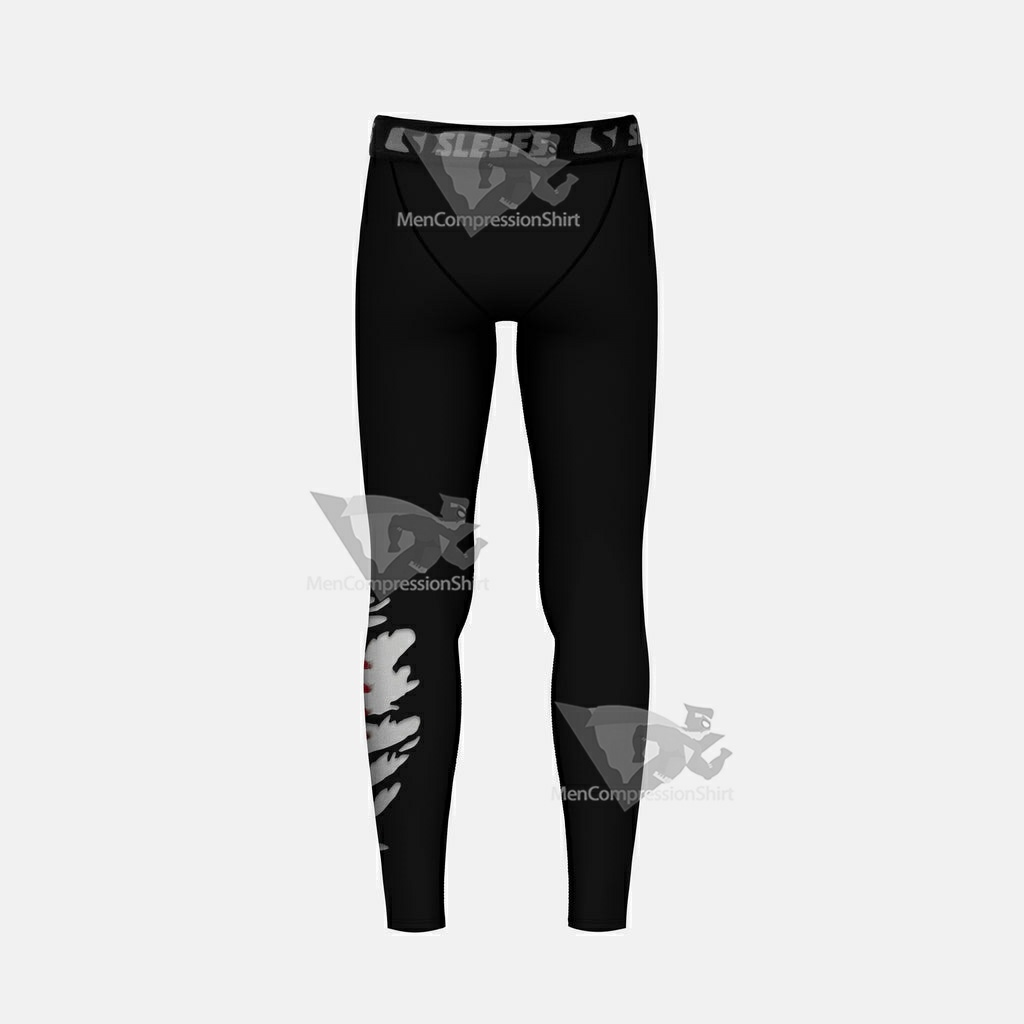 Baseball Ripped Kids Compression Tights Leggings