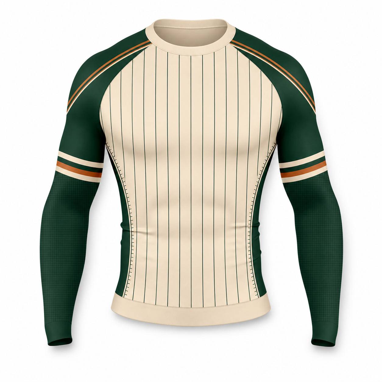 Baseball Sand Forest Long Sleeve Compression Shirt front customization preview
