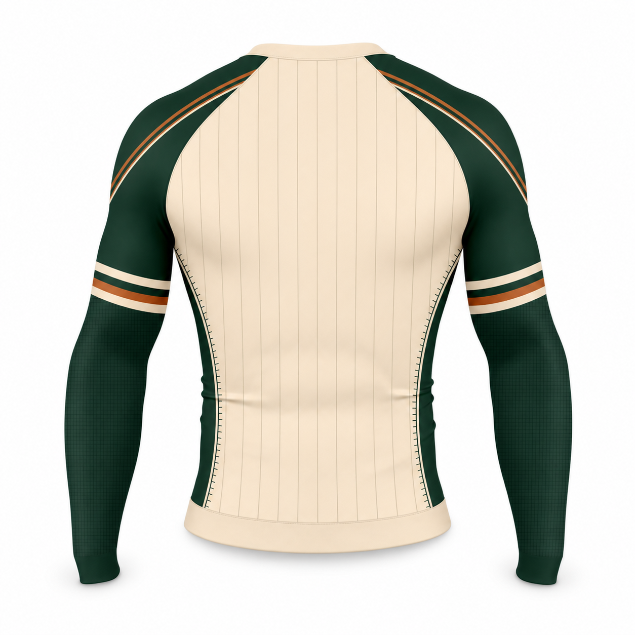Baseball Sand Forest Long Sleeve Compression Shirt back customization preview