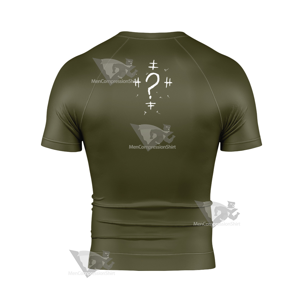 Batman 2022 Riddler Short Sleeve Compression Shirt
