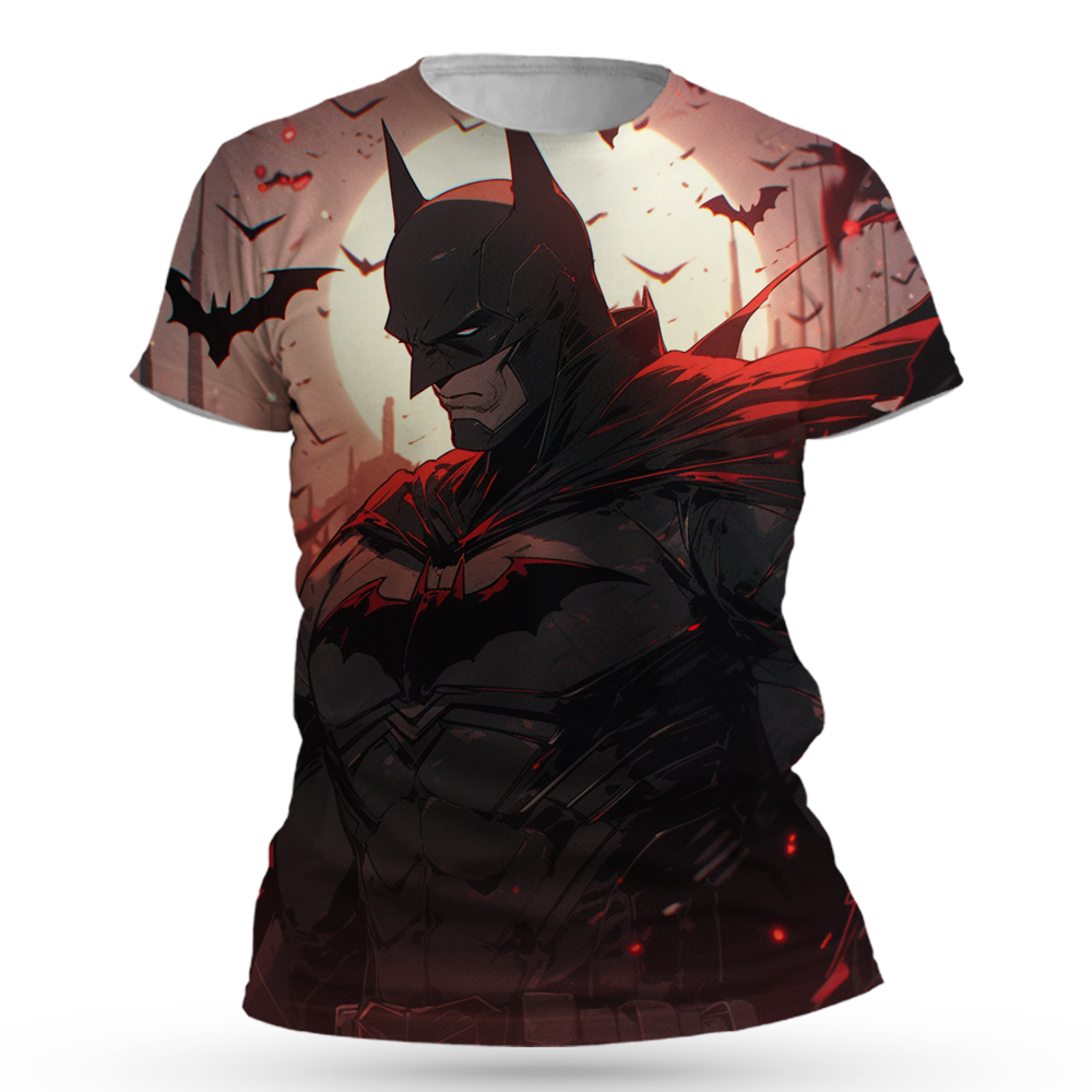 Batman All Over Print Superpower Heroes T-Shirts Premium Graphic Tees For Fans