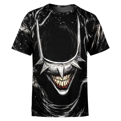 Batman And Joker The Dark Knight All Over Print Superpower Heroes T-Shirt Black