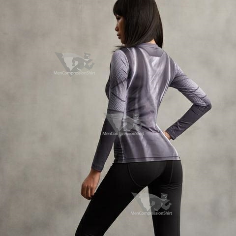 Batman Animated Women Long Sleeve Compression Rash Guard