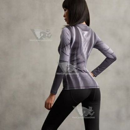 Batman Animated Women Long Sleeve Compression Rash Guard