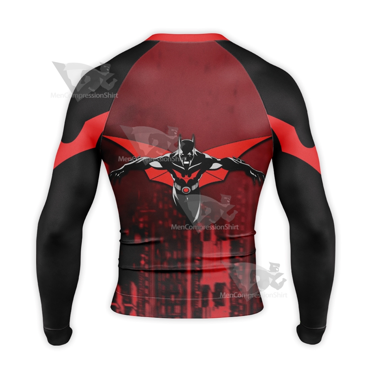 Batman Beyond Black Long Sleeve Compression Shirt