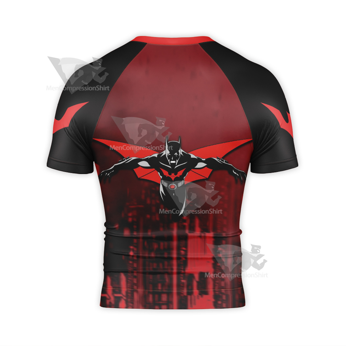 Batman Beyond Black Short Sleeve Compression Shirt