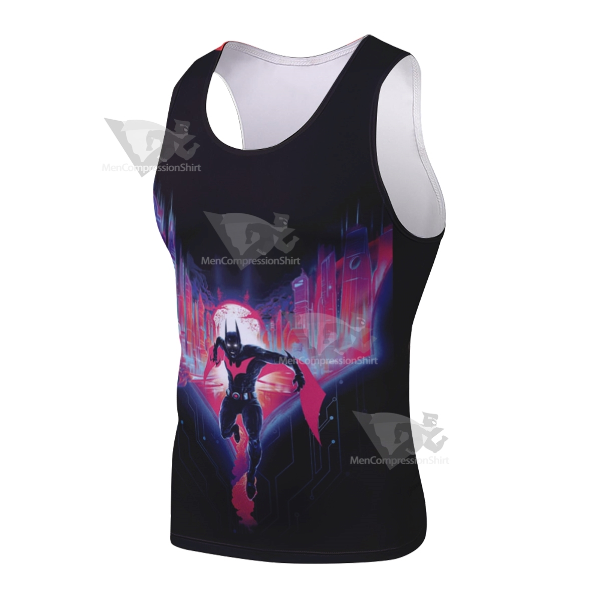 Batman Beyond Black Sleeveless Compression Shirt