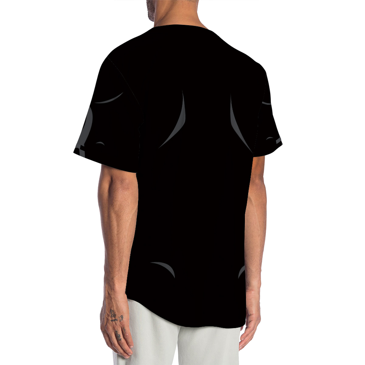 Batman Beyond Red Symbol Black Suit Baseball Jersey