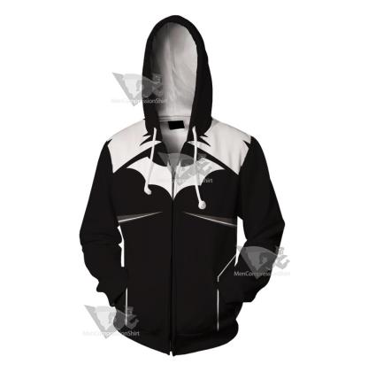 Dc Batman Black Cosplay Zip Up Hoodie