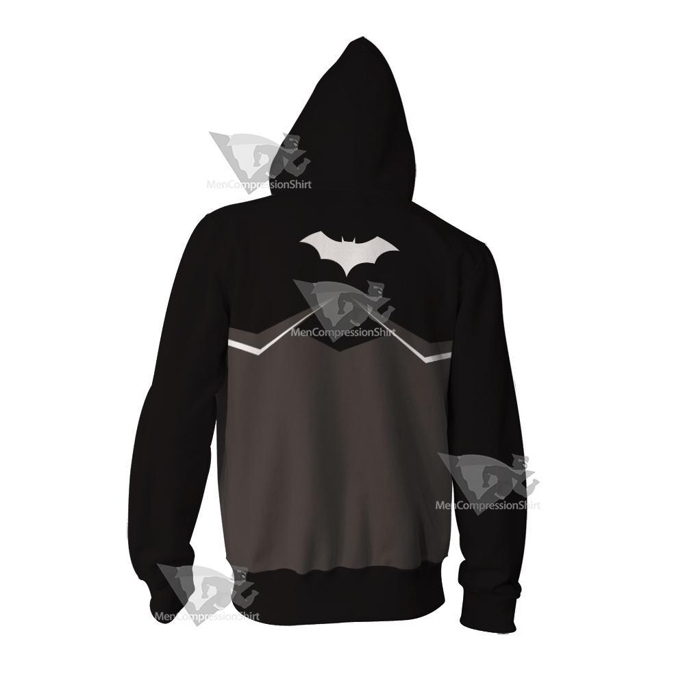 Dc Batman Black Cosplay Zip Up Hoodie