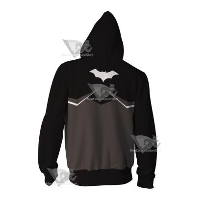 Dc Batman Black Cosplay Zip Up Hoodie