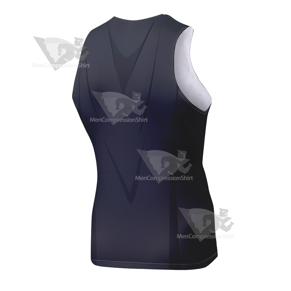 Batman Black Grey Uniform Sleeveless Compression Shirt