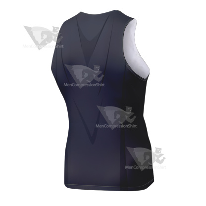 Batman Black Grey Uniform Sleeveless Compression Shirt