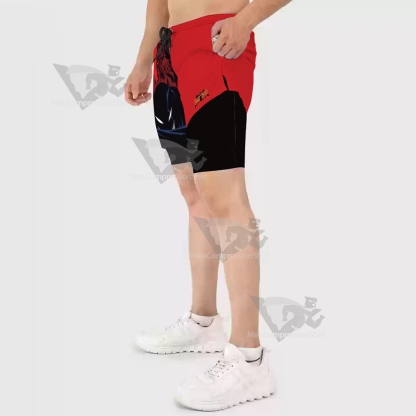 Batman Classic Red Men Compression Gym Short