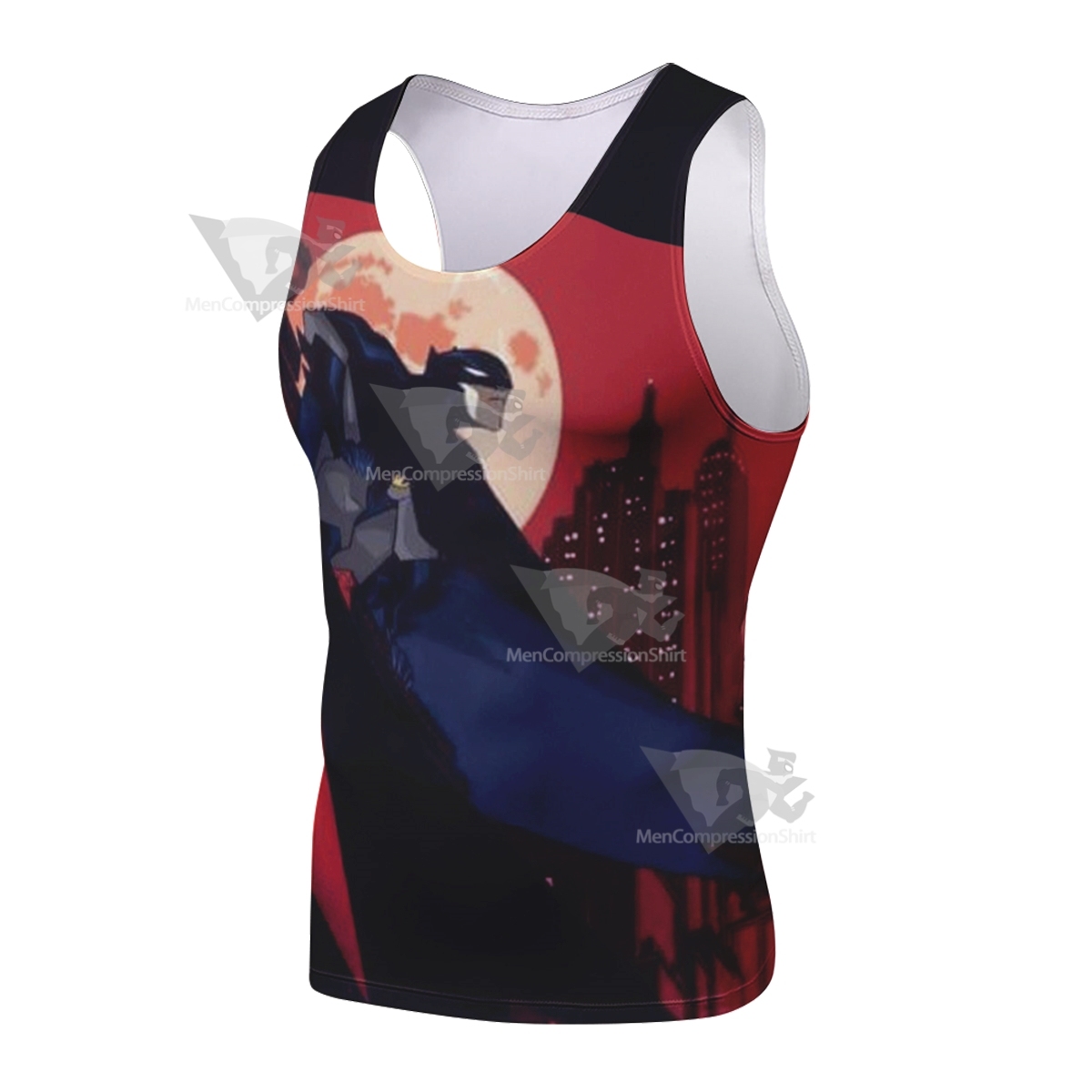 Batman Classic Red Sleeveless Compression Shirt