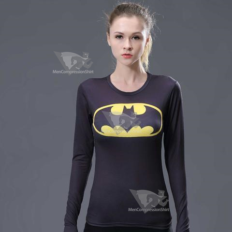 Batman Classic Women Long Sleeve Rash Guard