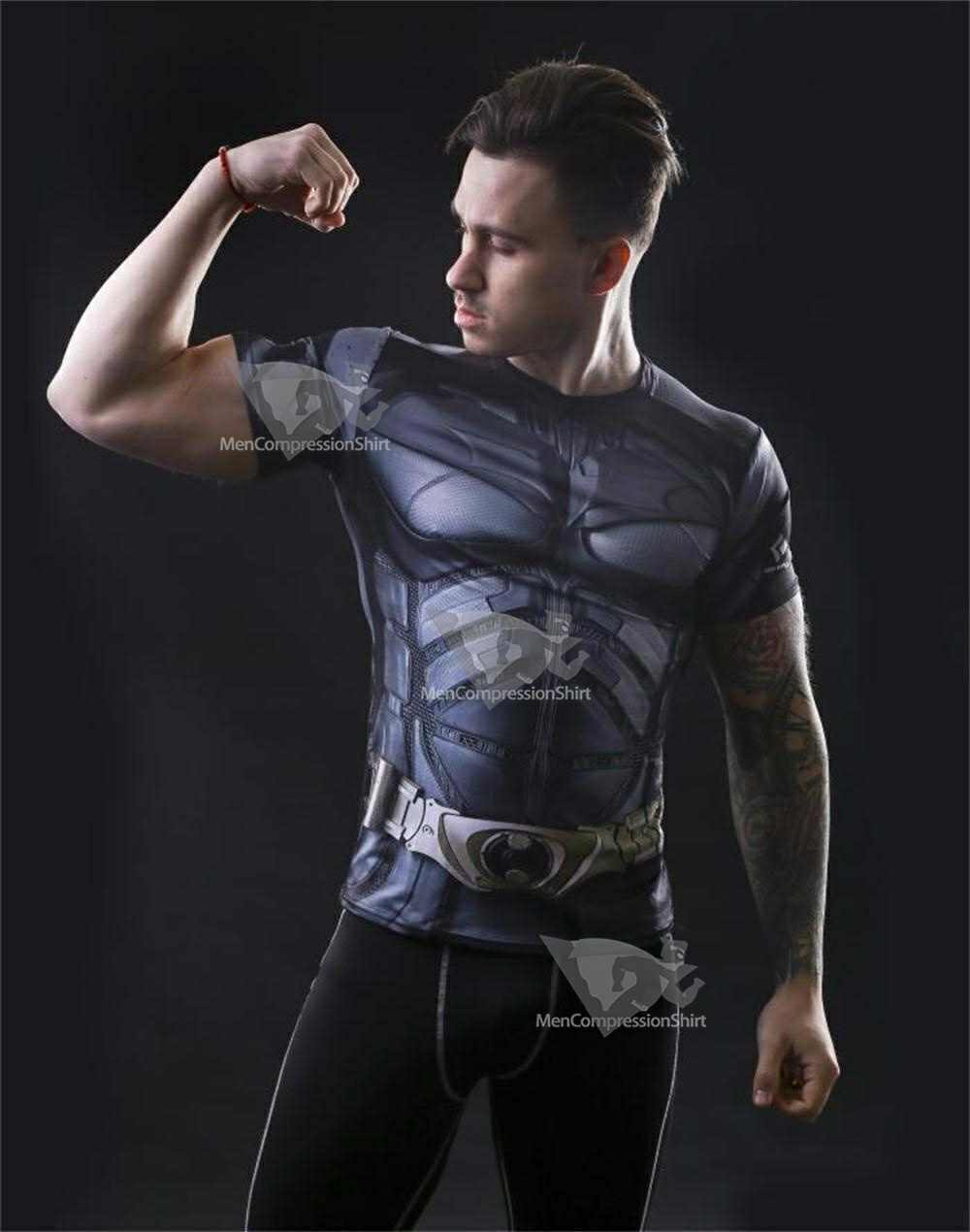 Batman Dark Knight Compression Short Sleeve Rash Guard