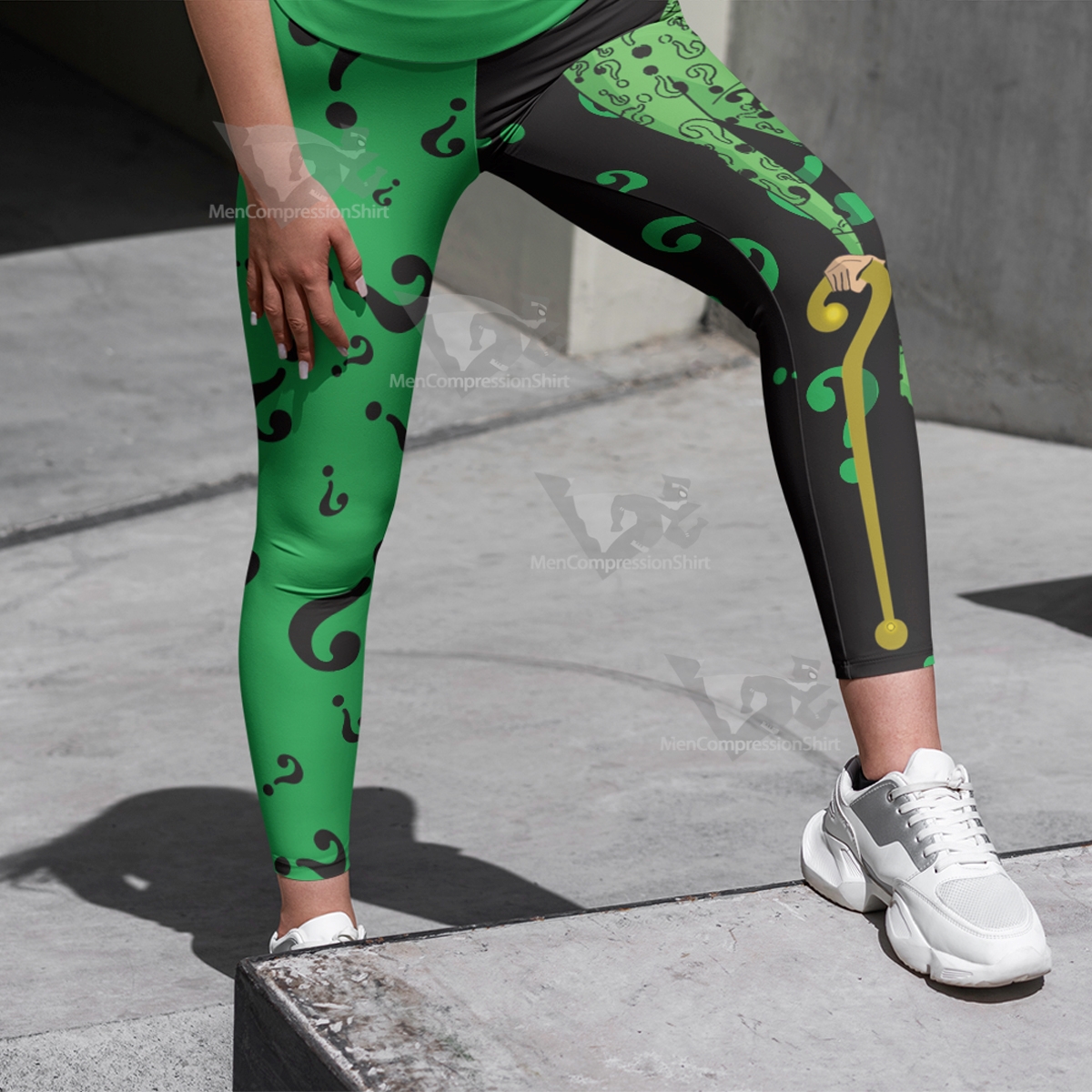 Batman Forever Nygma Green Women Compression Legging-MensCompressionShirt
